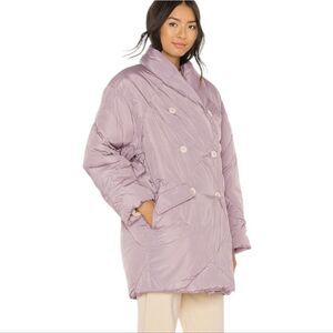 FREE PEOPLE lilac pastel Ella oversized duvet puffer coat S‎